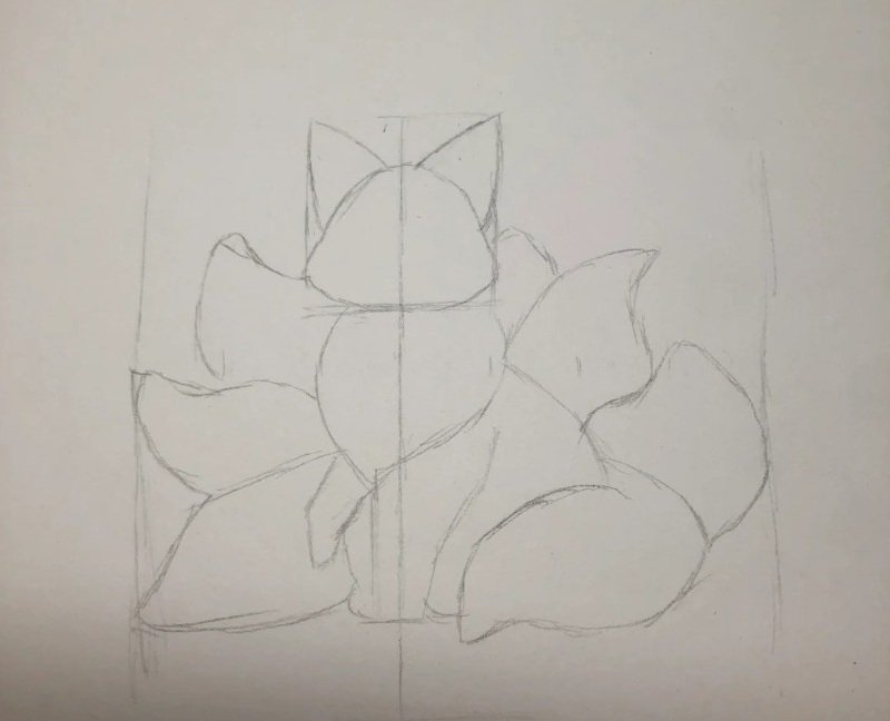 How to draw a fox easy 1