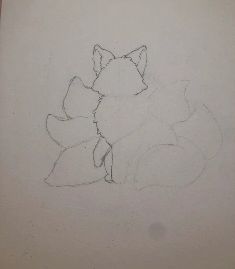How to draw a fox easy 5