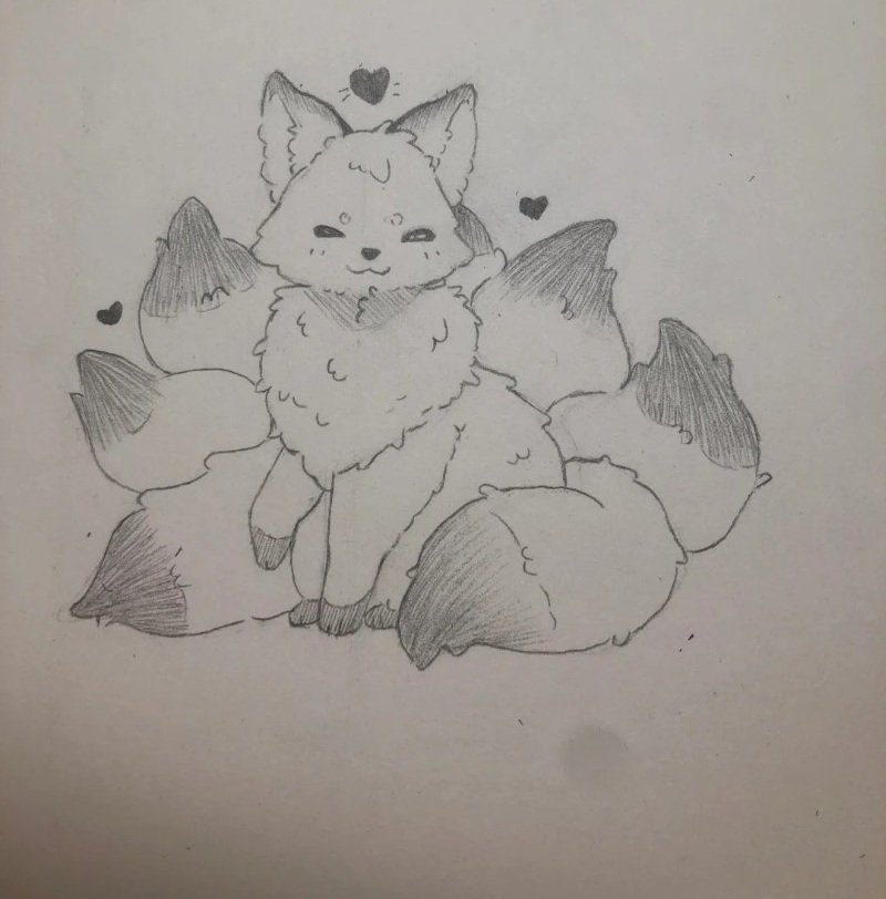 How to draw a fox easy