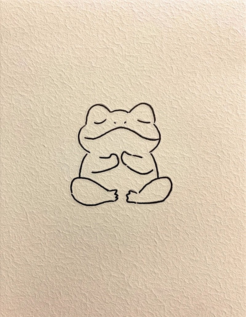 How to draw a frog step by step 2