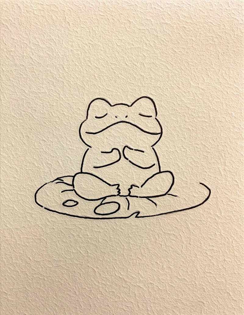 How to draw a frog step by step 3