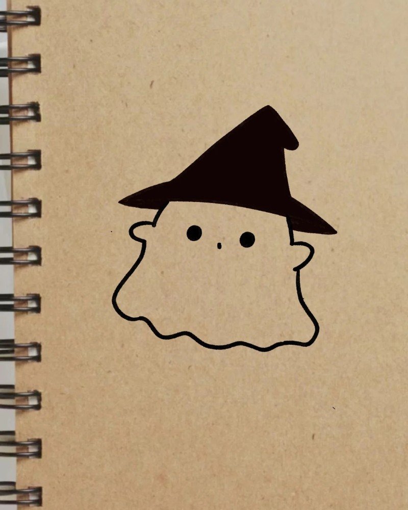 How to draw a ghost 3