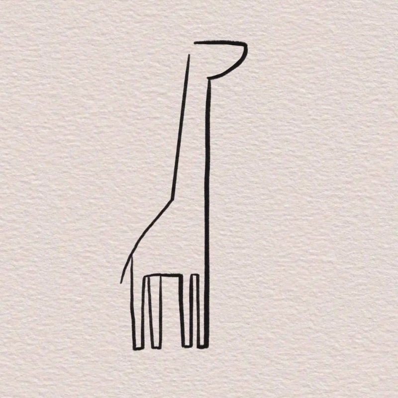 How to draw a giraffe step by step 8