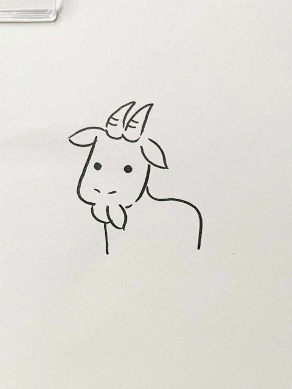 How to draw a goat easy 5