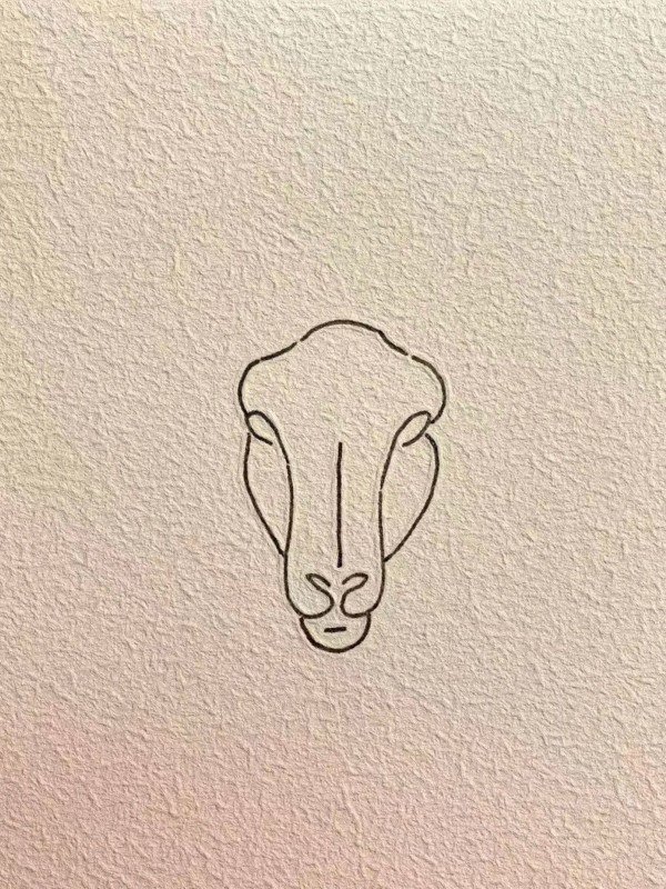 How to draw a goat step by step 3
