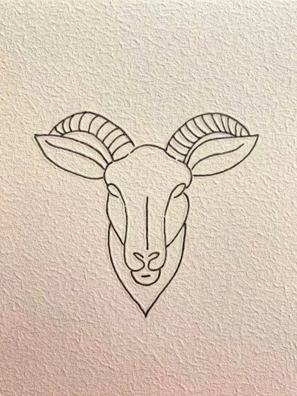 How to draw a goat step by step