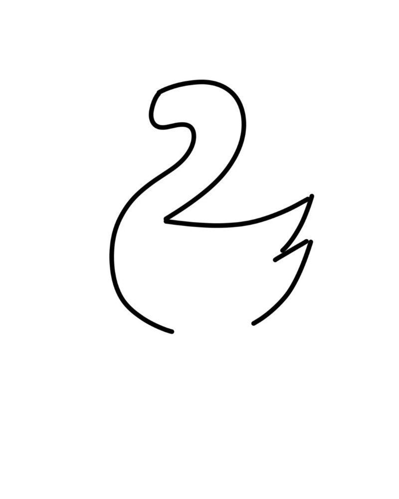How to draw a goose 3
