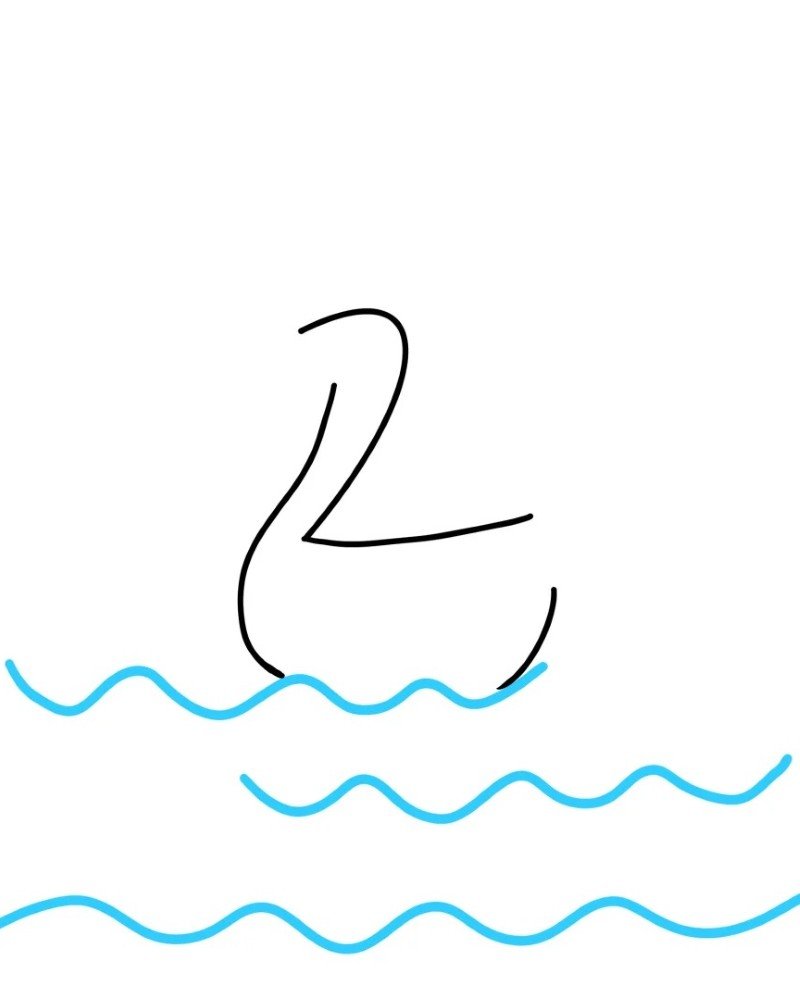 How to draw a goose step by step 3