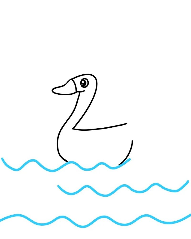 How to draw a goose step by step 4