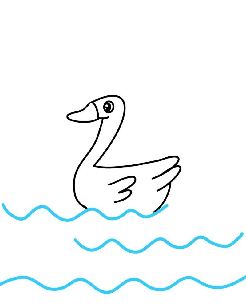 How to draw a goose step by step 5
