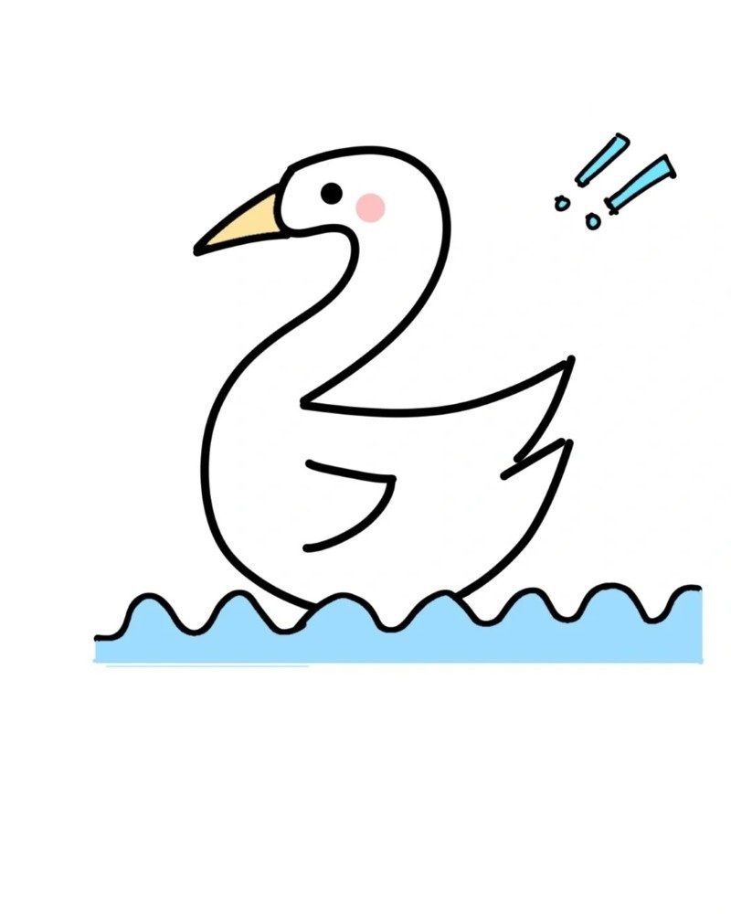 How to draw a goose