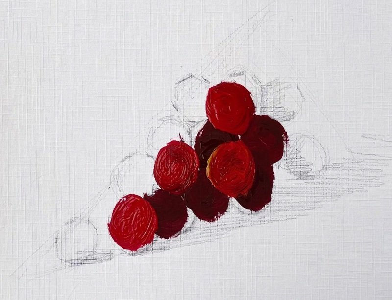 How to draw a grapes 3