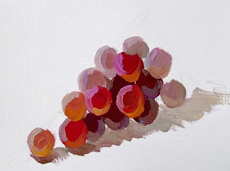 How to draw a grapes 6