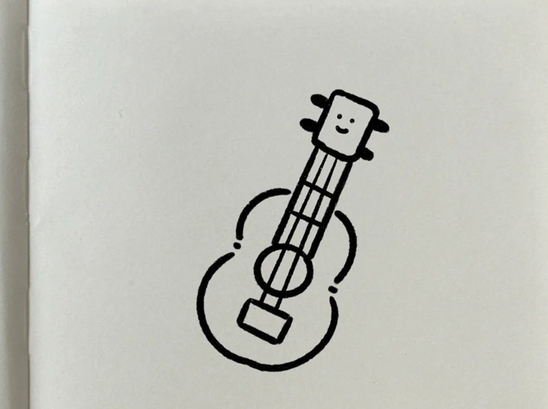 How to draw a guitar easy 8