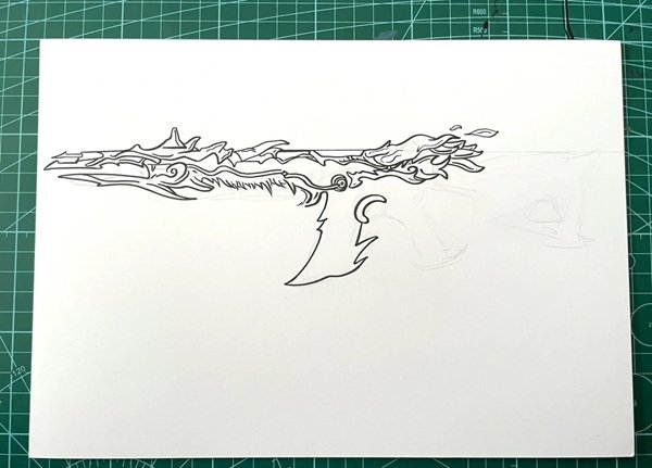 How to draw a gun easy 7