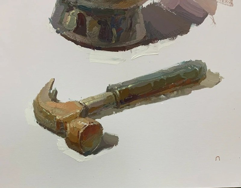 How to draw a hammer easy