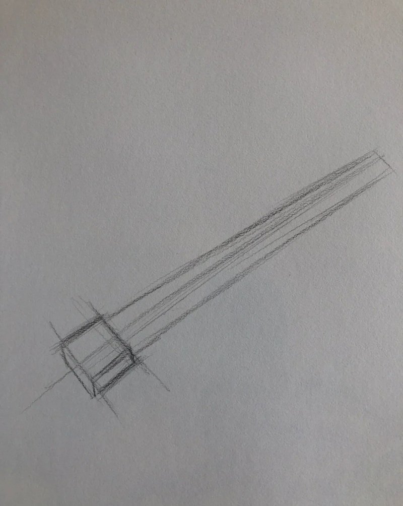 How to draw a hammer step by step 2