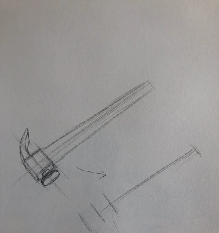 5+ easy steps on how to draw a hammer for beginners