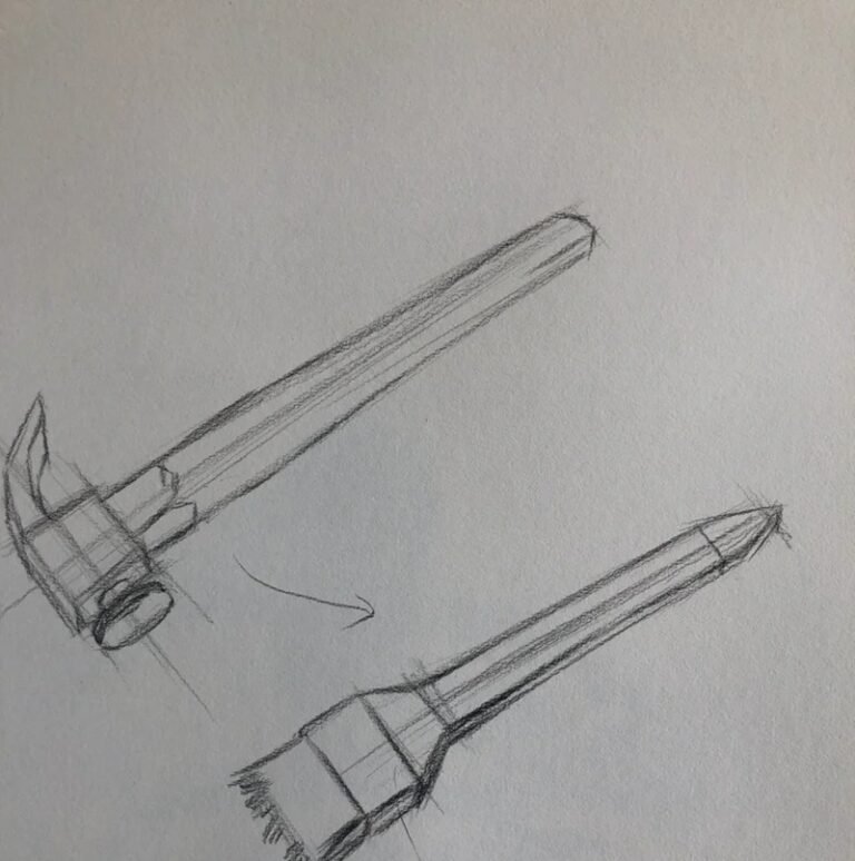 5+ easy steps on how to draw a hammer for beginners