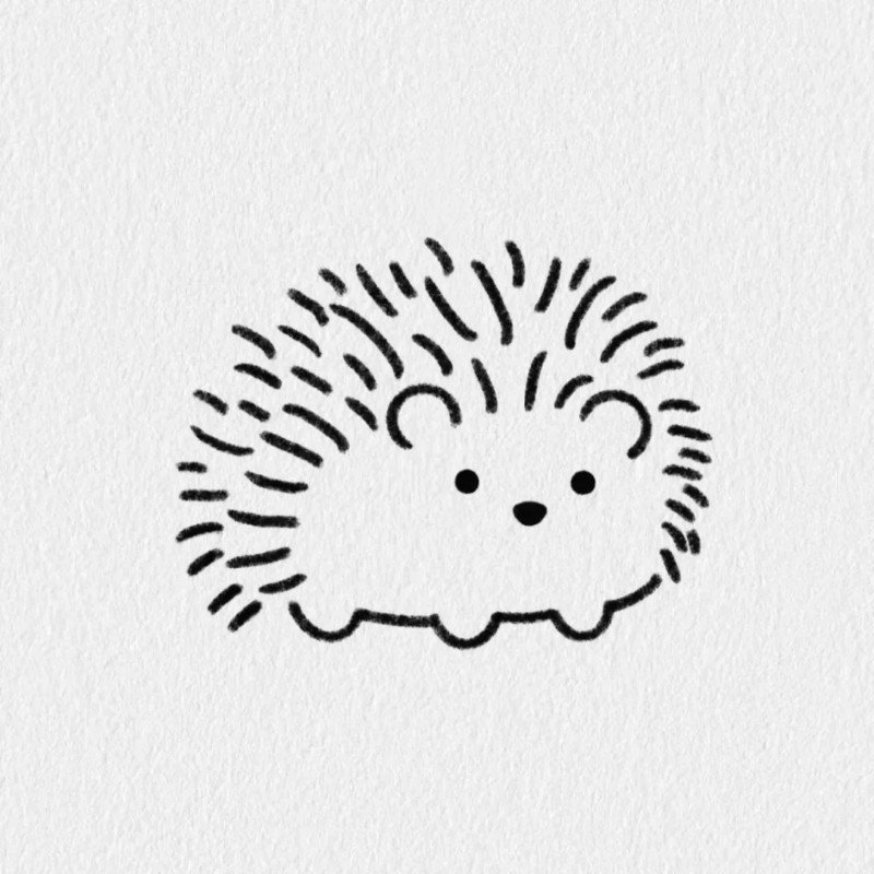 How to draw a Hedgehog 4