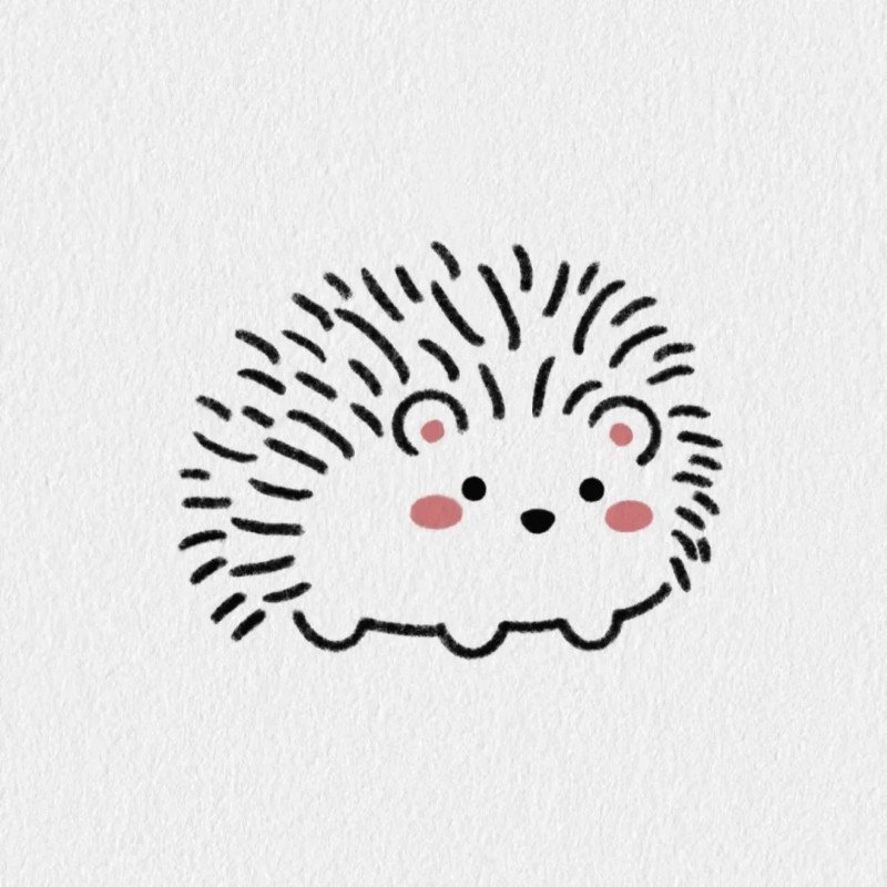 How to draw a Hedgehog