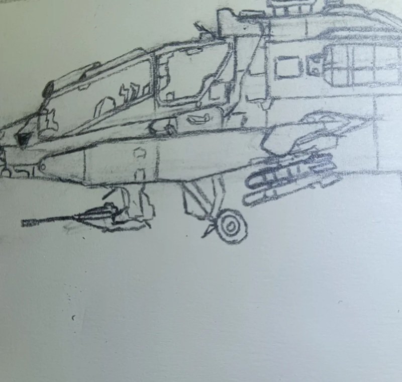 How to draw a helicopter 10