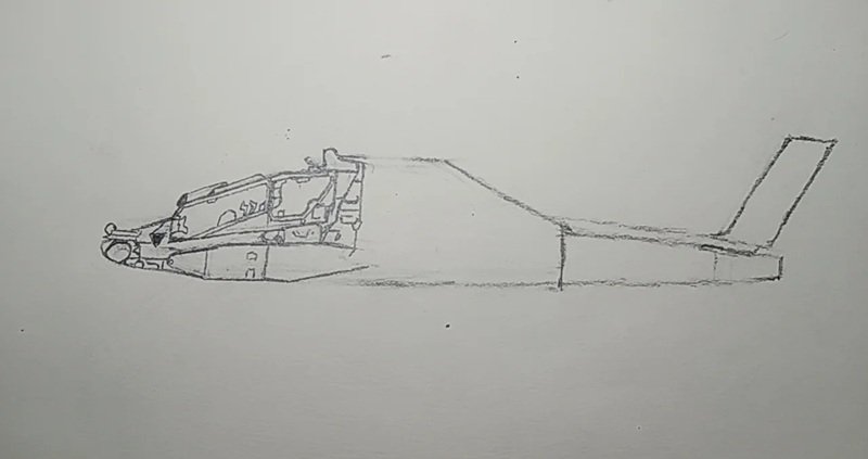 How to draw a helicopter 4