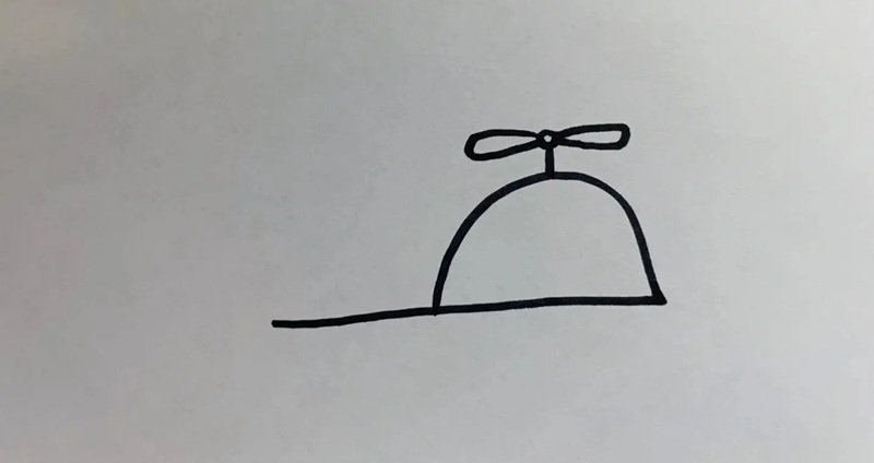How to draw a helicopter easy 3