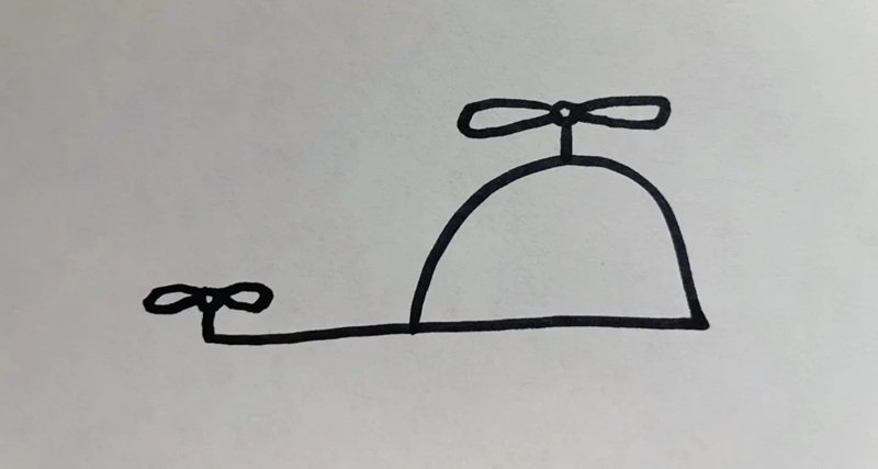How to draw a helicopter easy 4