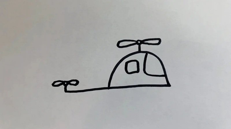 How to draw a helicopter easy 5
