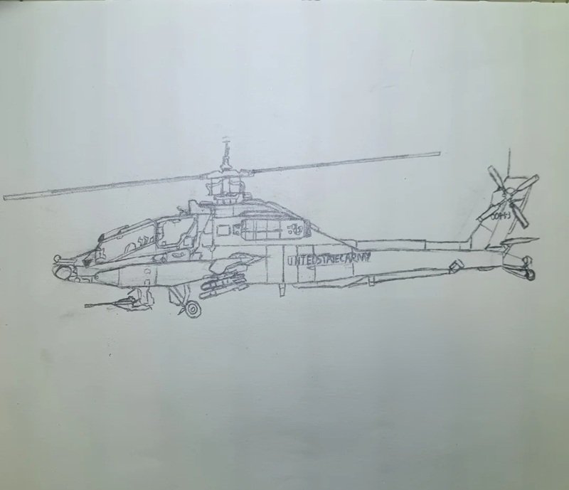 How to draw a helicopter