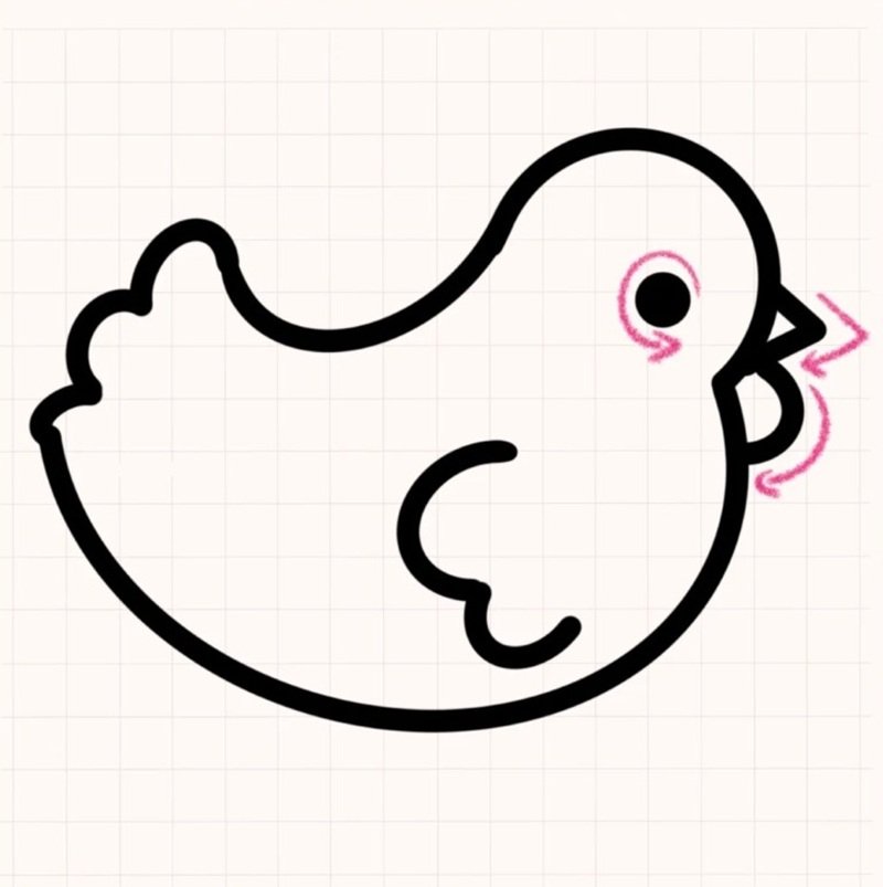 How to draw a hen 4