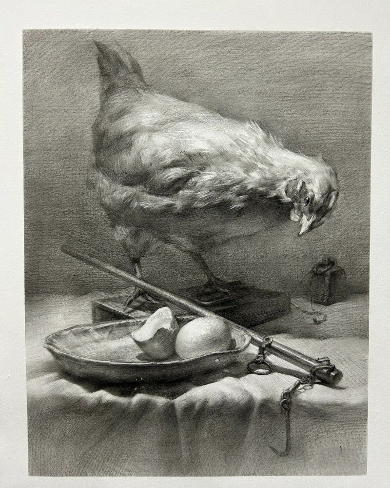 How to draw a hen easy 5