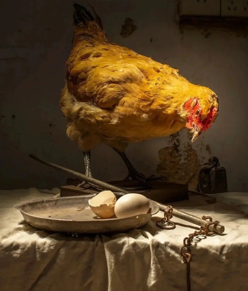 How to draw a hen easy