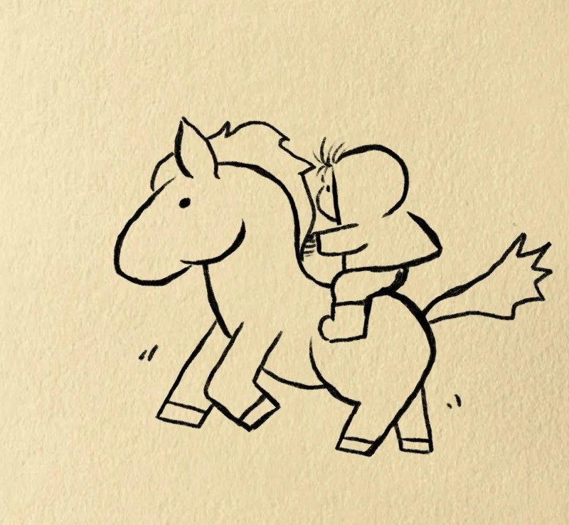 How to draw a horse easy 7