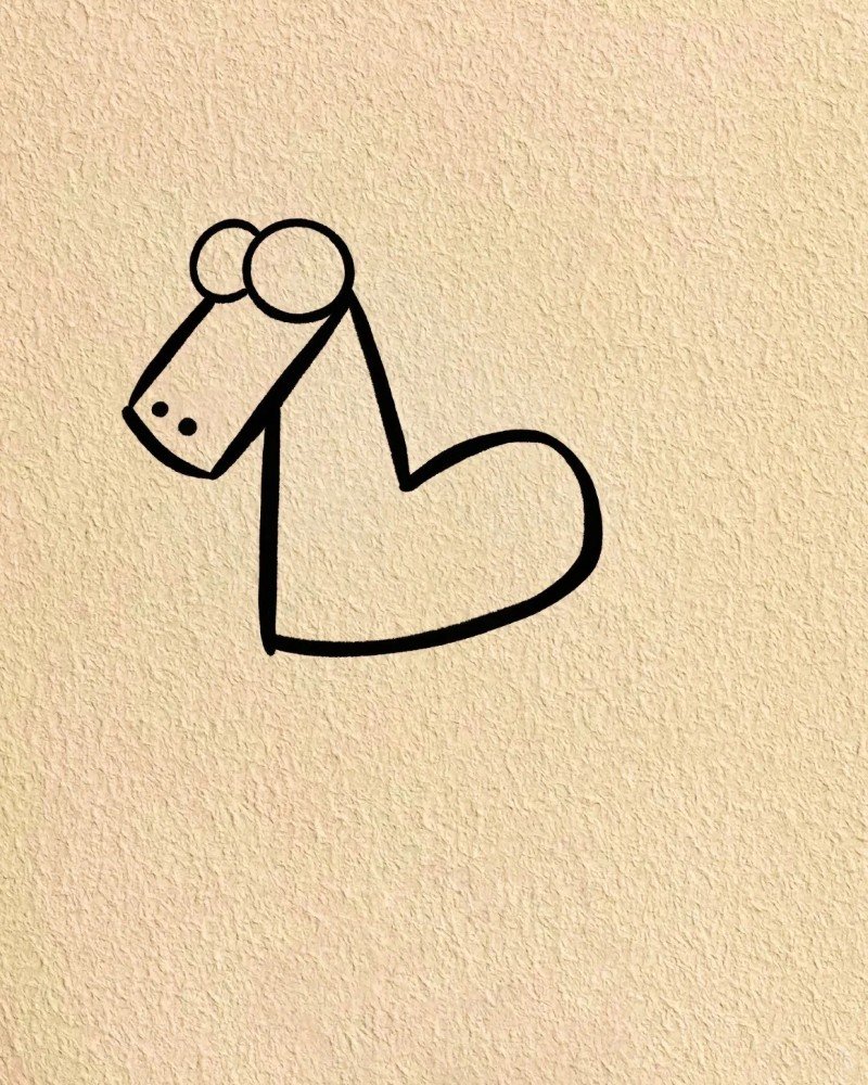 How to draw a horse for kids 3