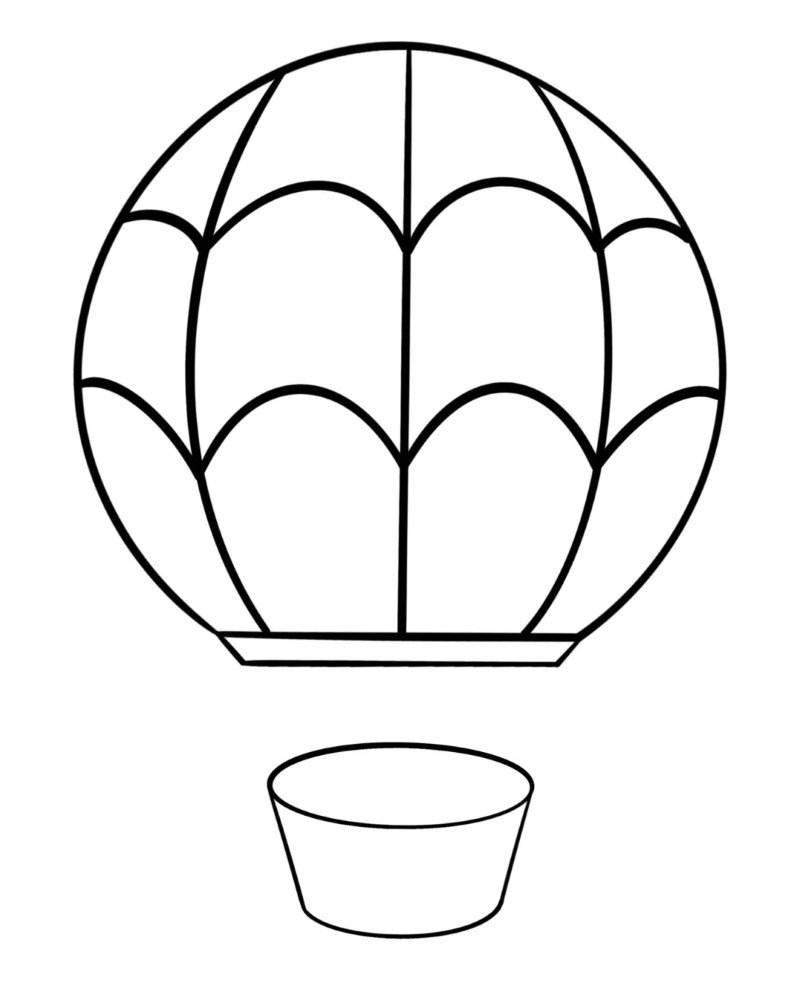 How to draw a hot air balloon easy 5