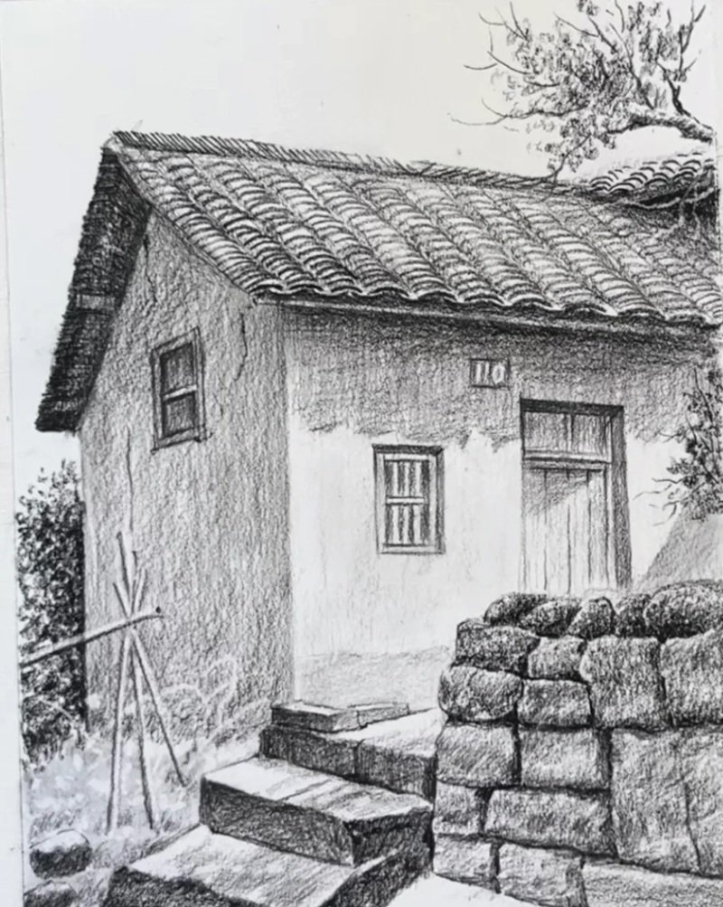 How to draw a house for kids 