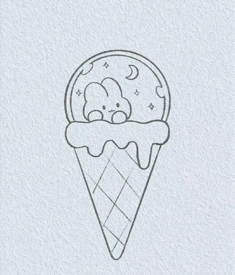 How to draw ice cream 5
