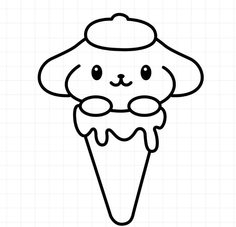 How to draw a ice cream cone 5