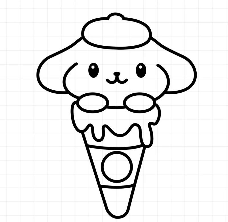 How to draw a ice cream cone 6