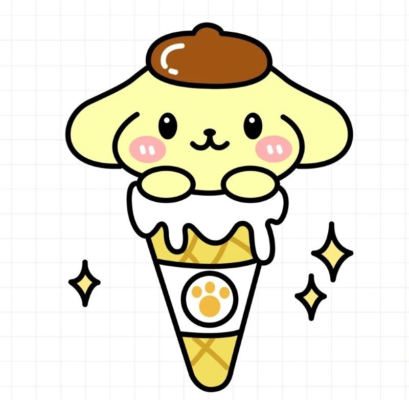How to draw a ice cream cone