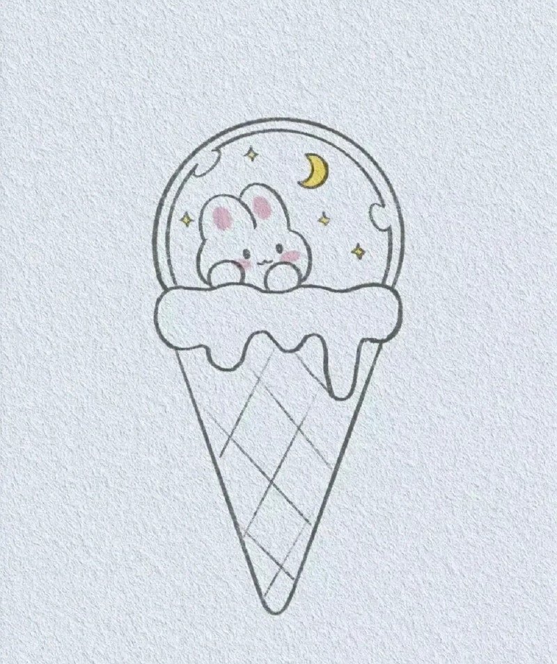 How to draw ice cream