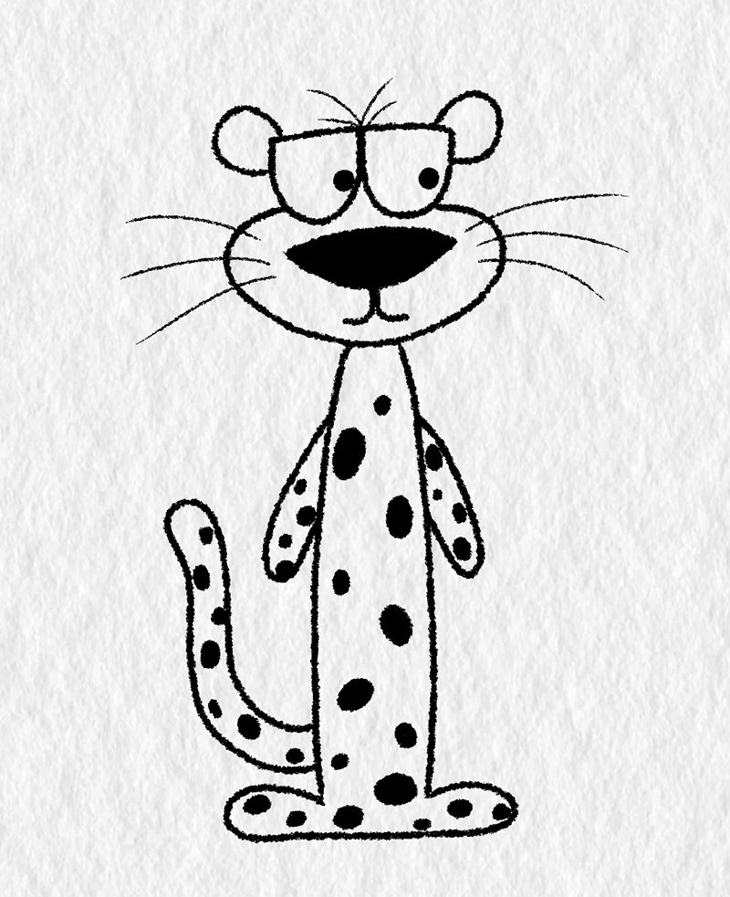 How to draw a jaguar animal easy