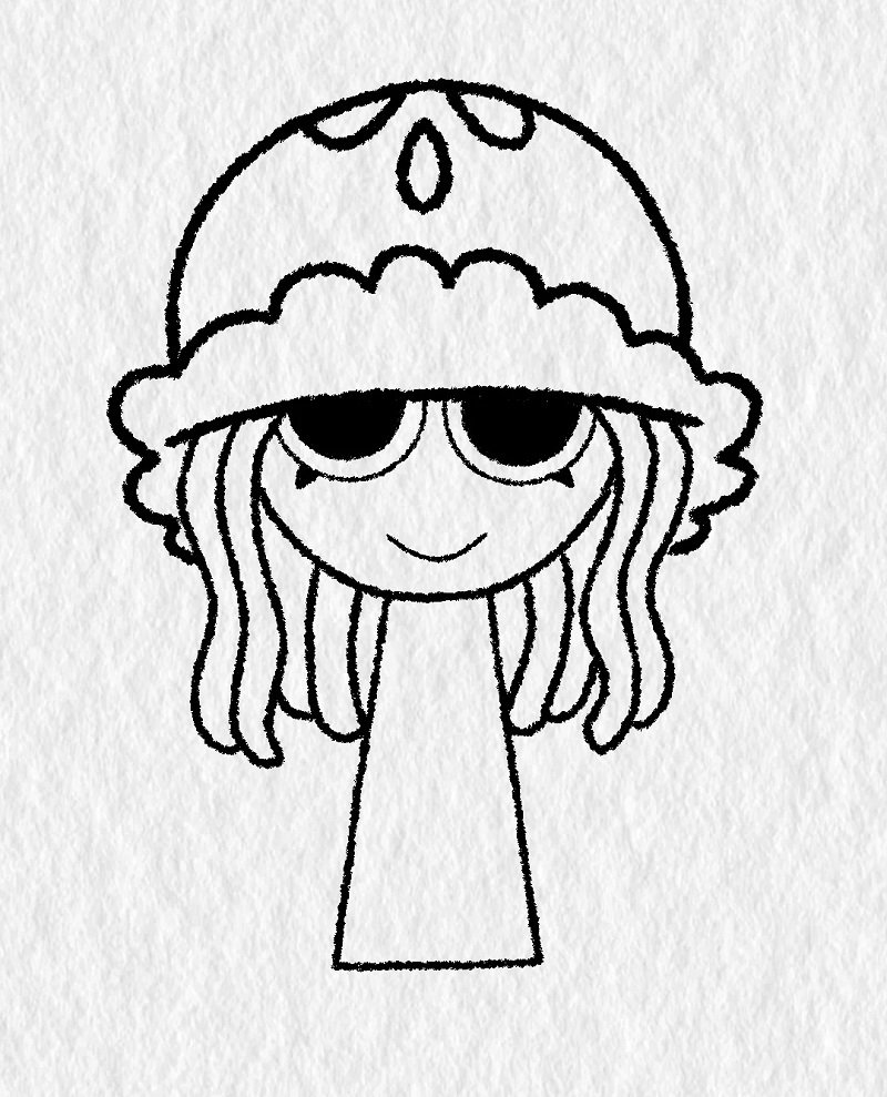 How to draw a jellyfish easy 4