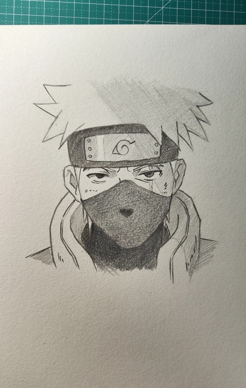 How to draw a kakashi