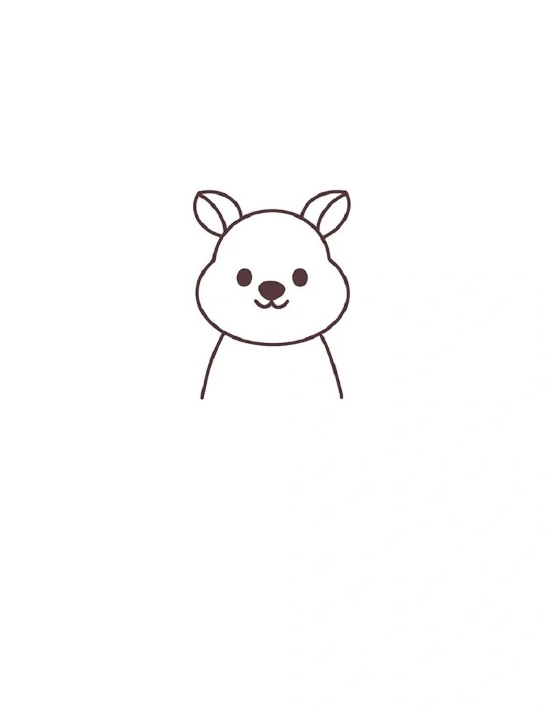 How to draw a kangaroo easy 4