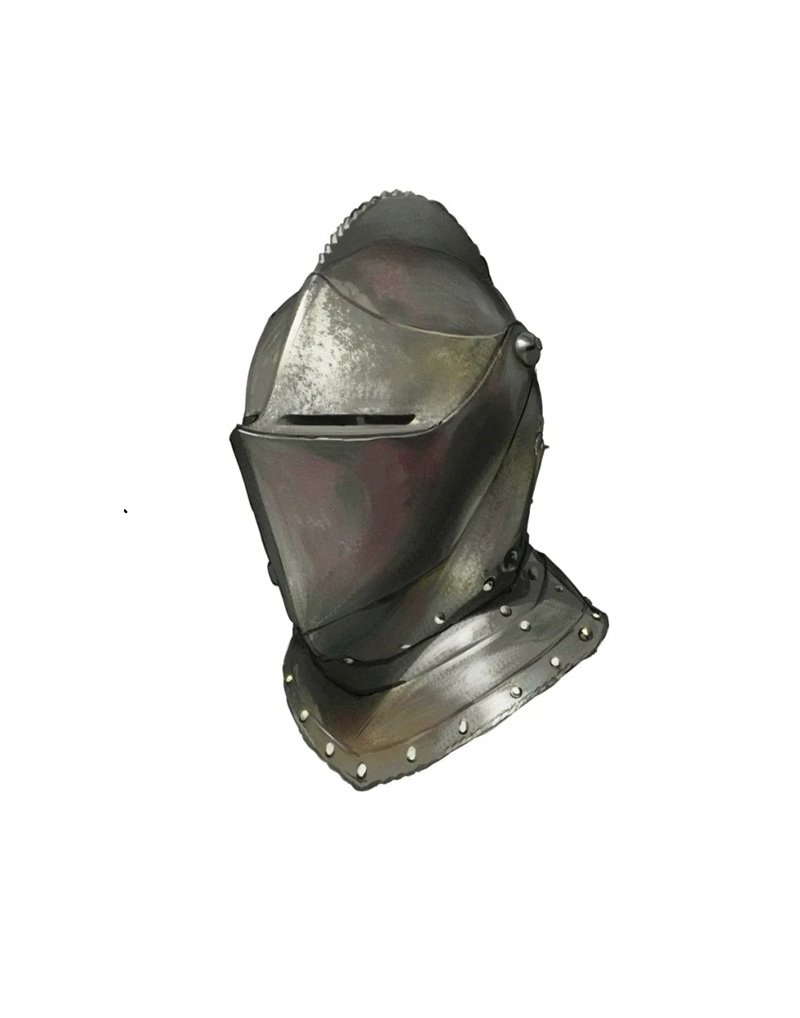 How to draw a knight helmet