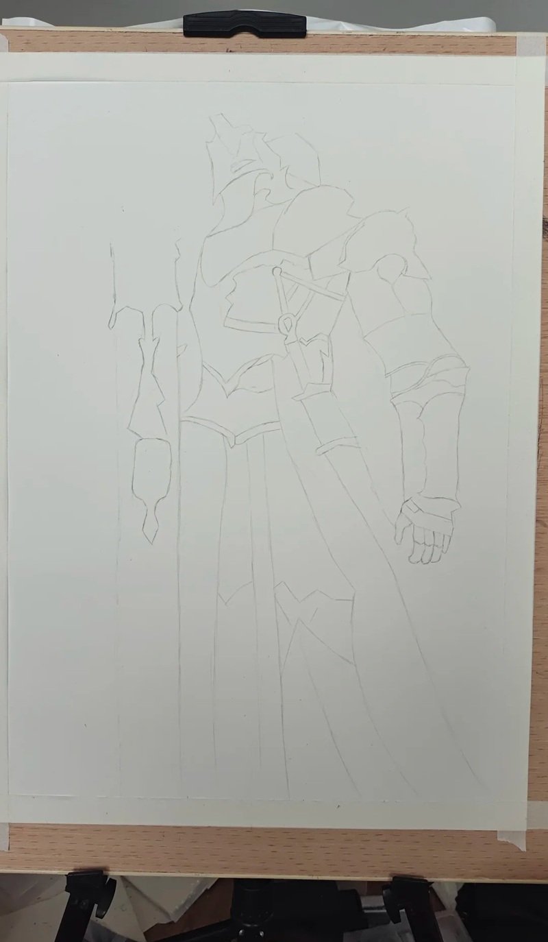How to draw a knight in armour 1