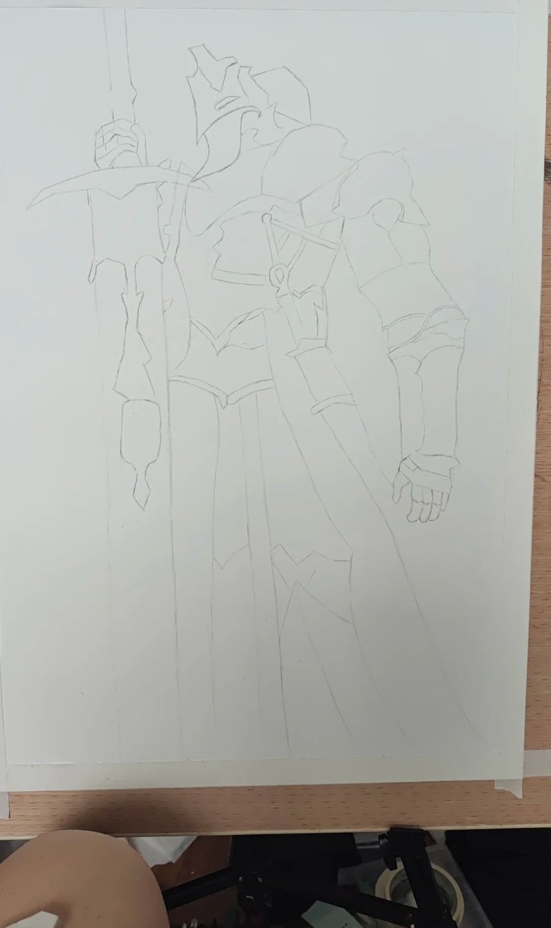 How to draw a knight in armour 2